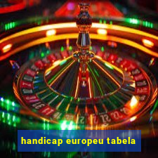 handicap europeu tabela